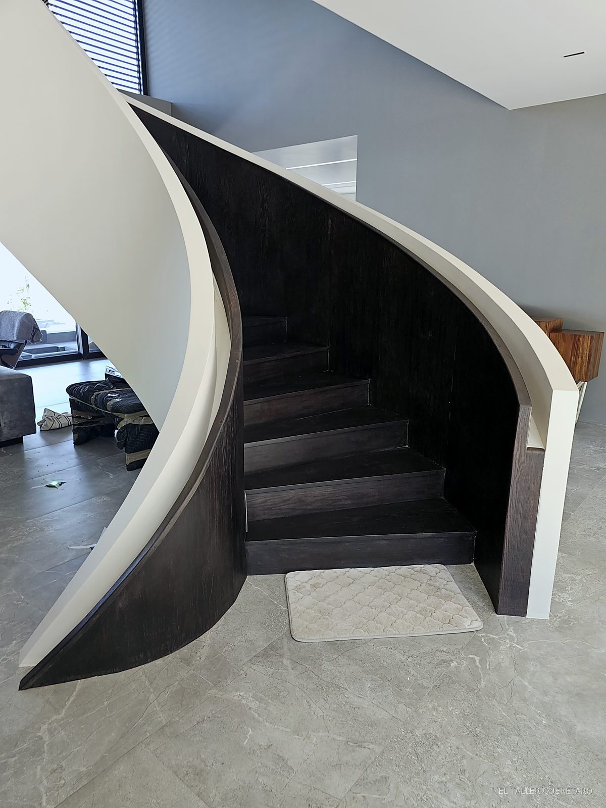 Escalera helicoidal, proyecto Casa Paloma